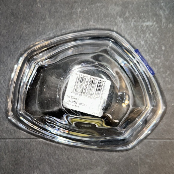 Villeroy & Boch Ice Floes 6” Glass Bowl Clear Germany - Picture 3 of 4